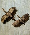 Brass Flying Egret Cabinet Pull/Gold Crane Door Handle/Stork shaped drawer handle/gold furniture hardware/Oriental Bird Cabinet Handle