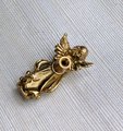 Gold brass Angel door handle/Guardian Angel Cabinet Pull/Gold Fairy drawer pull/Gold angelic themed furniture hardware/Sweet Angel door knob