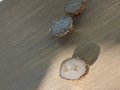 White quartz crystal slice drawer pull/Raw crystal cabinet handle/Crystal furniture hardware/Crystal and brass cabinet pull/Geode door knob