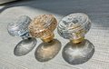Antique style decorative glass door knobs/Vintage style glass cabinet handles/IKEA hack drawer pull/Decorative glass door handle/Ornate knob