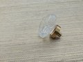 Antique style decorative glass door knobs/Vintage style glass cabinet handles/IKEA hack drawer pull/Decorative glass door handle/Ornate knob