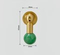 Crystal and gold brass drop handle/Semi precious stone drop drawer pull/Brass cabinet pull/Crystal furniture hardware/Dresser door handle