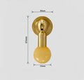 Crystal and gold brass drop handle/Semi precious stone drop drawer pull/Brass cabinet pull/Crystal furniture hardware/Dresser door handle