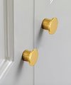 Industrial chic drawer pull/Gold or Silver solid brass cabinet knob/Brass screw design door knob/Man cave brass hardware/Classic drawer knob