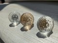 Antique style decorative glass door knobs/Vintage style glass cabinet handles/IKEA hack drawer pull/Decorative glass door handle/Ornate knob