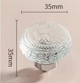 Antique style decorative glass door knobs/Vintage style glass cabinet handles/IKEA hack drawer pull/Decorative glass door handle/Ornate knob