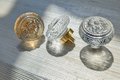 Antique style decorative glass door knobs/Vintage style glass cabinet handles/IKEA hack drawer pull/Decorative glass door handle/Ornate knob