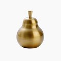 Golden pear cabinet pull/Gold brass pear door knob/Autumn theme decor/Brass drawer handle/home improvement/Gold pear door handle/Fruit knob
