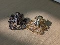 Gold or bronze octopus cabinet pull/Brass Kracken drawer knob/Octopus drawer handle/quirky furniture hardware/deep sea door knob/Fun handles