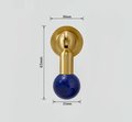 Crystal and gold brass drop handle/Semi precious stone drop drawer pull/Brass cabinet pull/Crystal furniture hardware/Dresser door handle