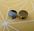 Industrial chic drawer pull/Gold or Silver solid brass cabinet knob/Brass screw design door knob/Man cave brass hardware/Classic drawer knob