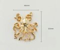 Gold or bronze octopus cabinet pull/Brass Kracken drawer knob/Octopus drawer handle/quirky furniture hardware/deep sea door knob/Fun handles