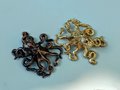 Gold or bronze octopus cabinet pull/Brass Kracken drawer knob/Octopus drawer handle/quirky furniture hardware/deep sea door knob/Fun handles