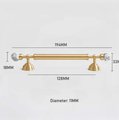 White marble and brass bar handle/Stone and brass drawer pull/unique cabinet handle/IKEA hack/wardrobe door handle/Geometric shaped hardware