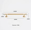 White marble and brass bar handle/Stone and brass drawer pull/unique cabinet handle/IKEA hack/wardrobe door handle/Geometric shaped hardware