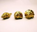 Gold solid brass conch shell cabinet pull/Seashell shaped door handle/beach themed drawer knob/brass furniture hardware/sea shell handle