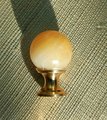 Semi precious stone ball drawer knob/stone drawer pull/crystal ball cabinet pull/gemstone handle/Bright coloured stone hardware/Mineral knob