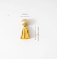 Gold brass and leather tassel drawer handle/Brass and leather tassel cabinet pull/Colourful leather and brass door handle/Leather hardware