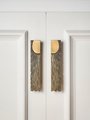 Bronze sunray design rectangle bar handles/Bronze sun ray drawer pull/kitchen cabinet handles/Brass door handles/Bronze furniture hardware