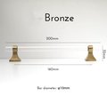Aged brass and clear lucite cabinet bar pull handle/Acrylic drawer handle/lucite furniture hardware/brass transparent resin cabinet handle