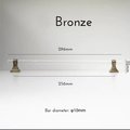 Aged brass and clear lucite cabinet bar pull handle/Acrylic drawer handle/lucite furniture hardware/brass transparent resin cabinet handle