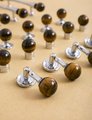 Silver geometric bar handle for kitchen bedroom or bathroom makeover/mid century drawer pull/bright coloured door furniture/stone door knob