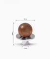 Round colourful semi precious stone ball and brass drawer pull/bright gemstone cabinet handle/Retro style door knob/mcm brass drawer handle