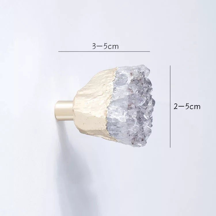Silver Purple Amethyst Crystal cabinet pull/gemstone door knob/quartz crystal door handle/amythest drawer pull/silver furniture hardware