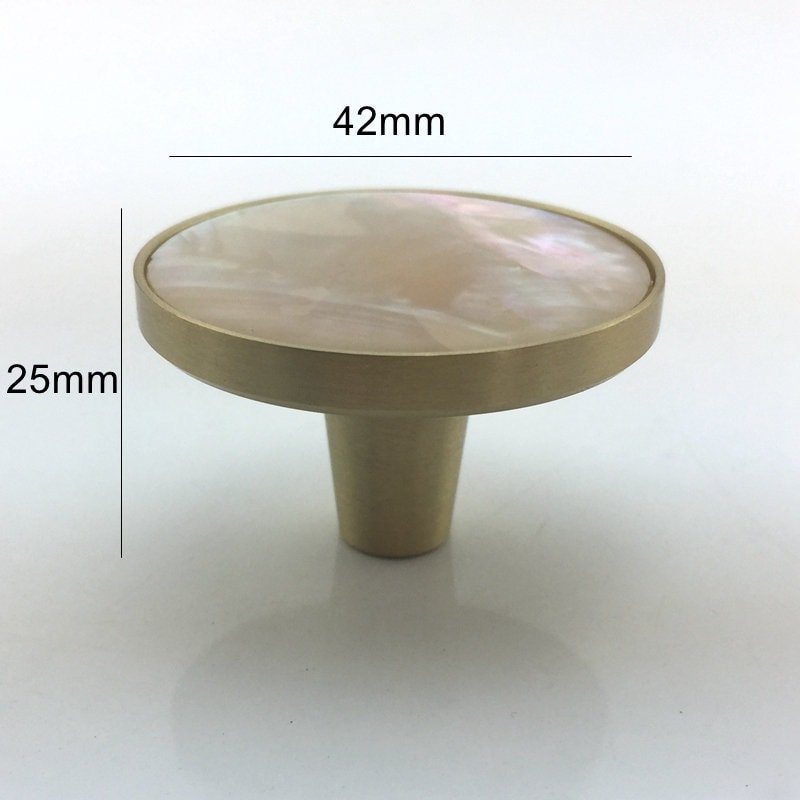 Round Iridescent Abalone Shell Drawer pull/Pearl Cabinet pull/mother of pearl door handle/light abalone knob/shell furniture hardware
