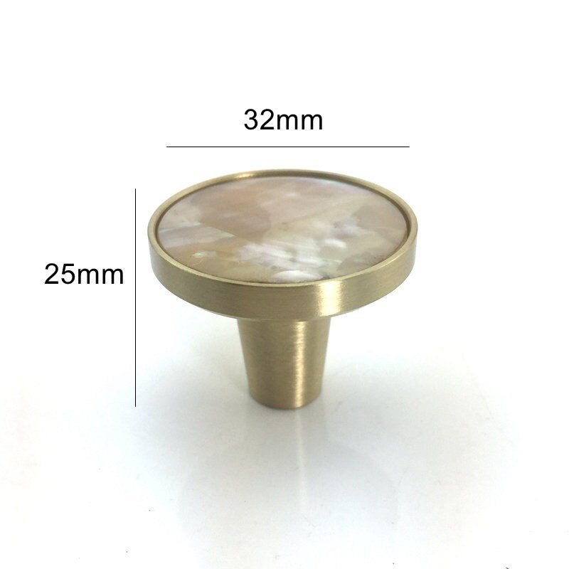 Round Iridescent Abalone Shell Drawer pull/Pearl Cabinet pull/mother of pearl door handle/light abalone knob/shell furniture hardware