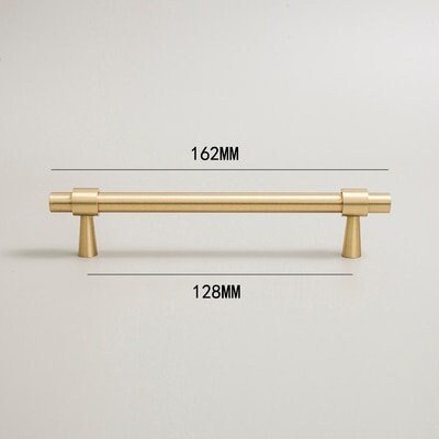 Silky gold brass cabinet bar handle/solid brass drawer pull/gold cabinet pull/Brass furniture hardware/classic door handle/kitchen hardware