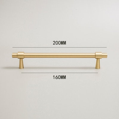 Silky gold brass cabinet bar handle/solid brass drawer pull/gold cabinet pull/Brass furniture hardware/classic door handle/kitchen hardware