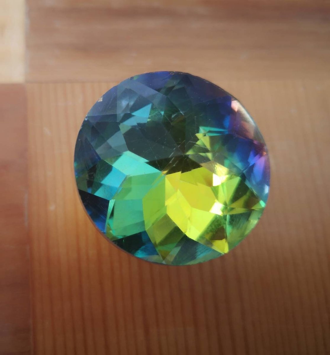 Sparkly rainbow crystal and gold cabinet pull/Glittery crystal door handle/Rainbow crystal drawer knob/ Furniture hardware/nursery decor