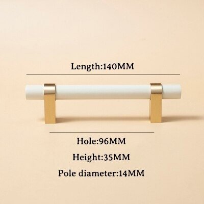 White and Gold cabinet bar pulls/ wooden drawer handles/nursery furniture hardware/white cabinet door handles/childrens furniture handle