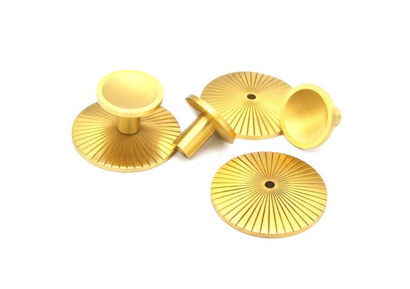 Round circle back plate drawer handle with line detail/mid century modern cabinet pull/retro door knob/ furniture hardware for Ikea hack