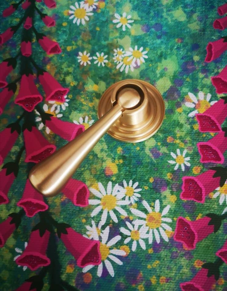 Large gold brass drop drawer pull/Brass drop cabinet handle/classic style drop door knob/gold furniture hardware/dressing table handle