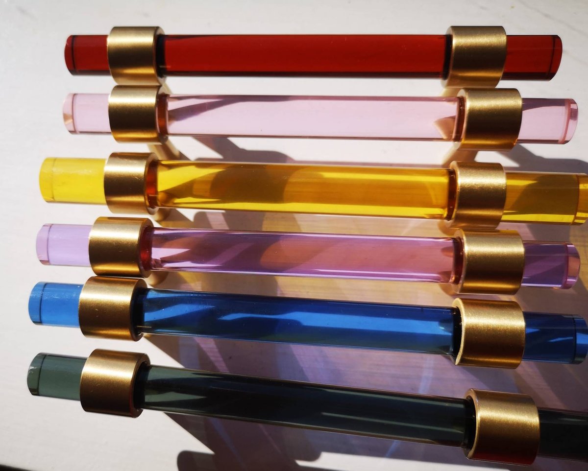 Blue yellow red or pink acrylic lucite cabinet bar handle/bright coloured drawer pull/nursery cabinet handle/colourful door handle/kids room