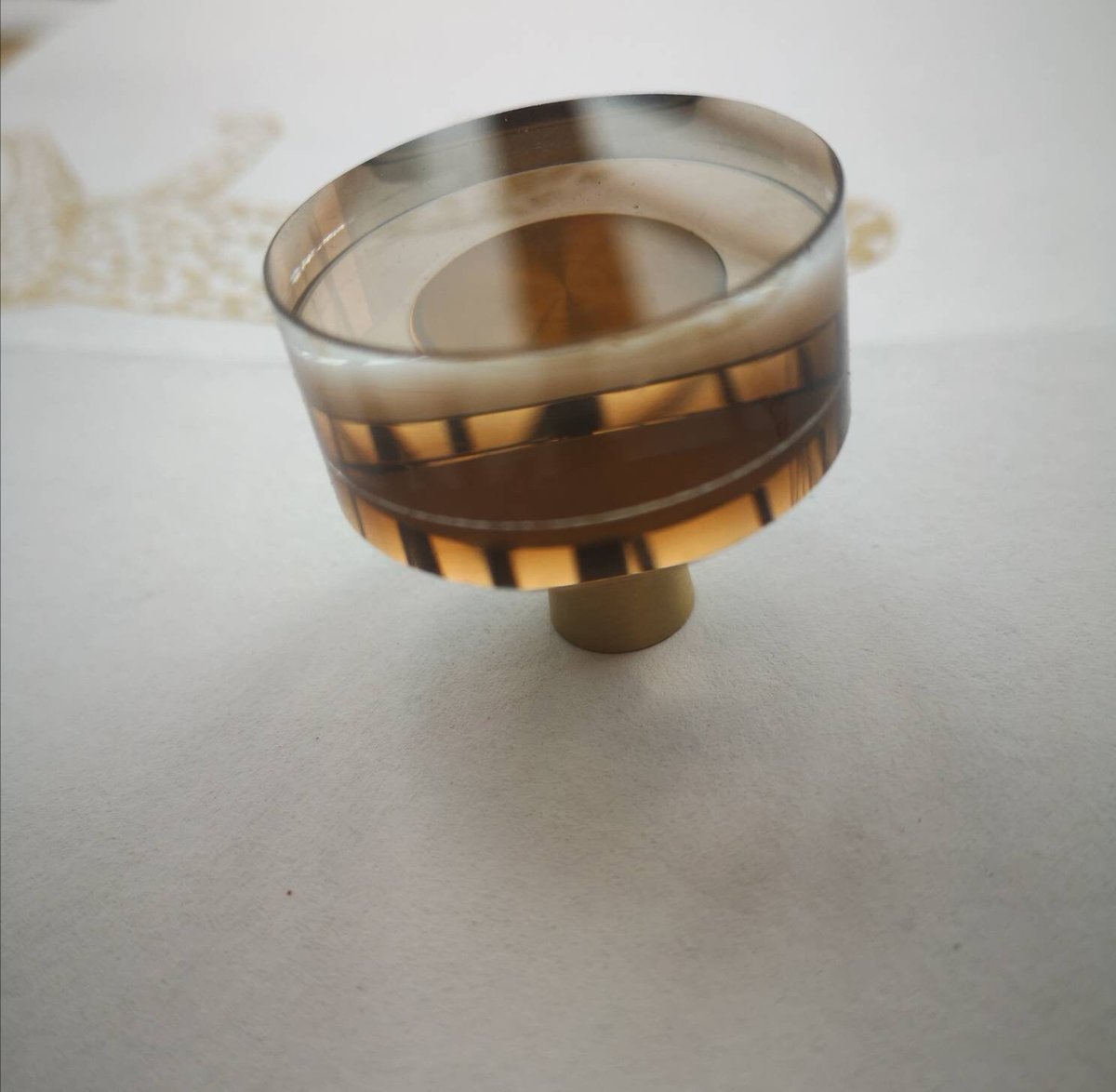 Coffee brown ombre lucite acrylic Cabinet Pull/Gold Door Handle/mid century modern/Cabinet hardware/retro drawer pull/cabinet door handle