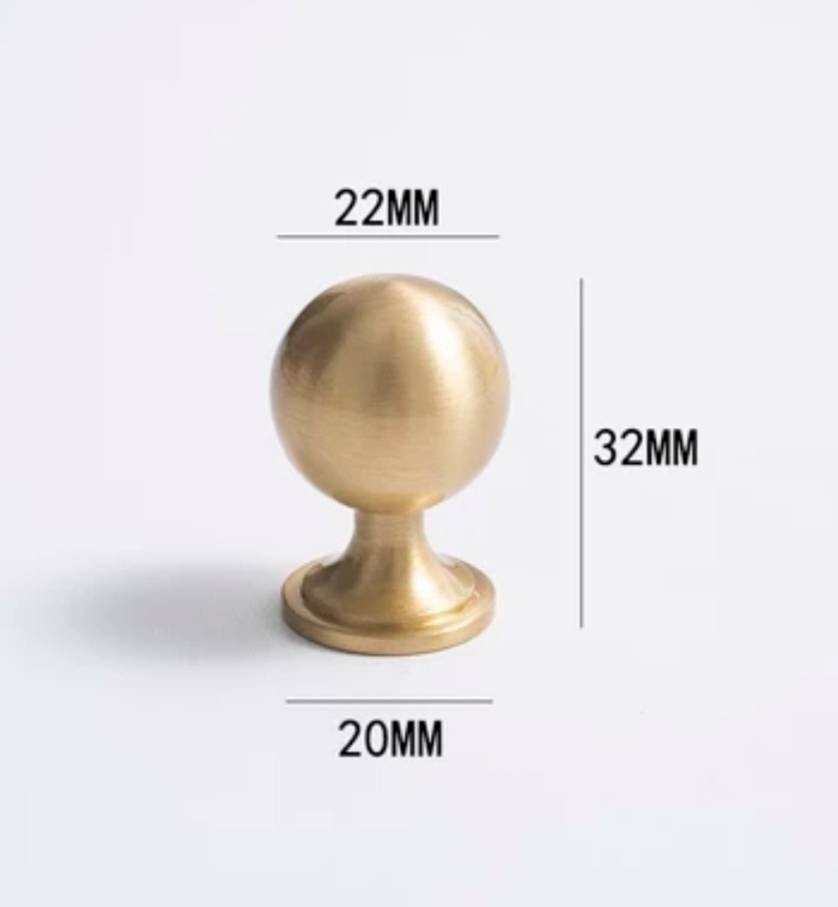 Scroll shaped cabinet bar handle with ball end design / brass cabinet draw pull/furniture hardware/ kitchen renovation/wardrobe handle/retro