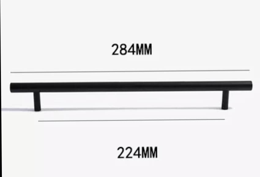 Matte black solid brass cabinet bar handle/Matte black brass drawer pull/Black kitchen hardware/Modern furniture hardware/black door handle