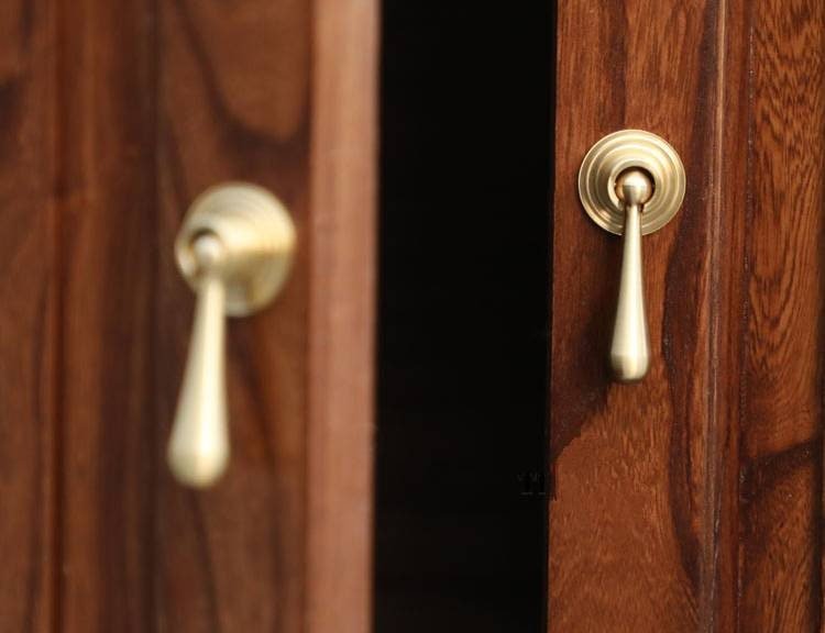 Large gold brass drop drawer pull/Brass drop cabinet handle/classic style drop door knob/gold furniture hardware/dressing table handle