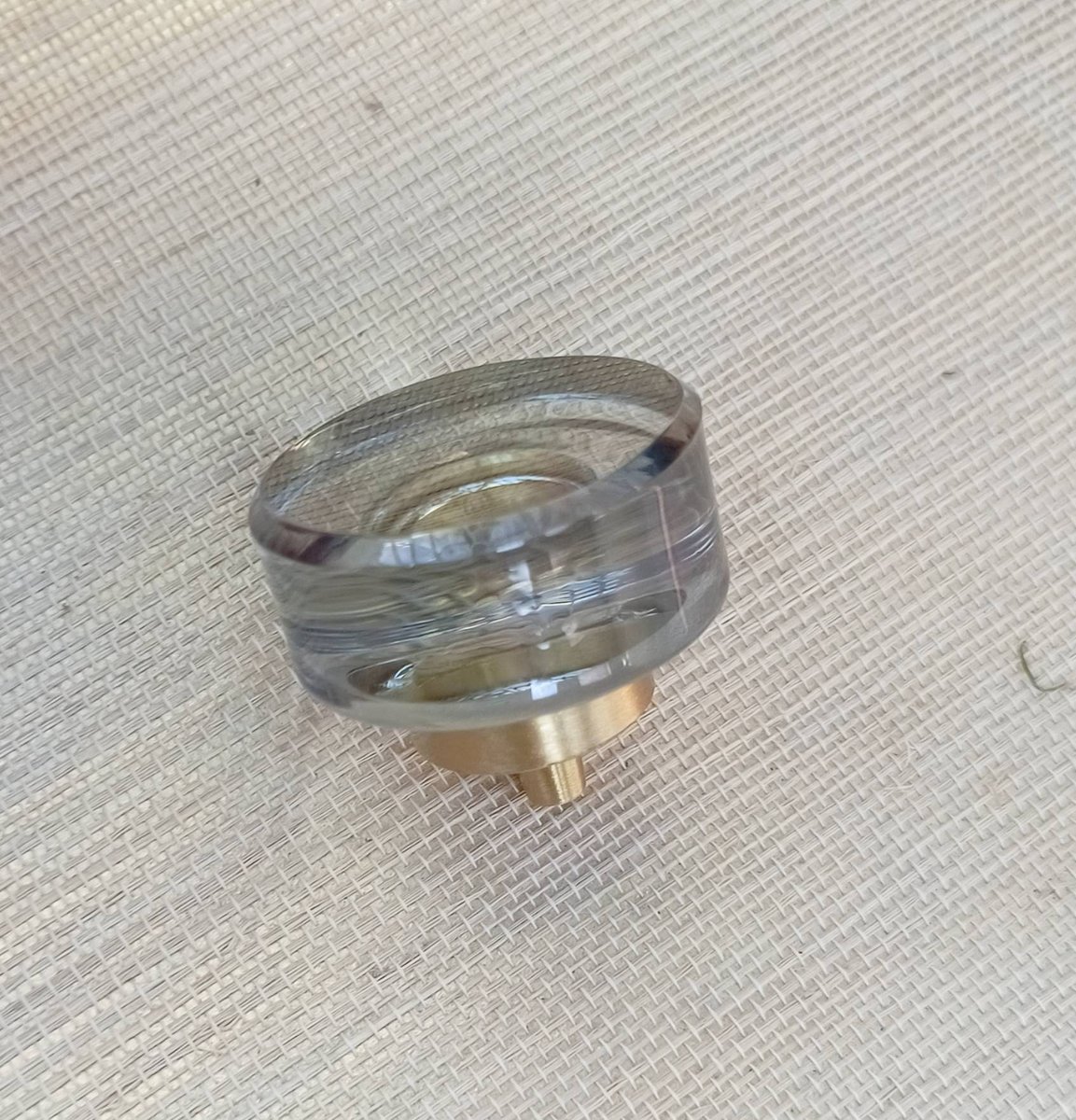 Smooth round lucite cabinet pull/Transparent door knob/mid century modern style drawer handle/Clear cabinet hardware/retro resin drawer pull
