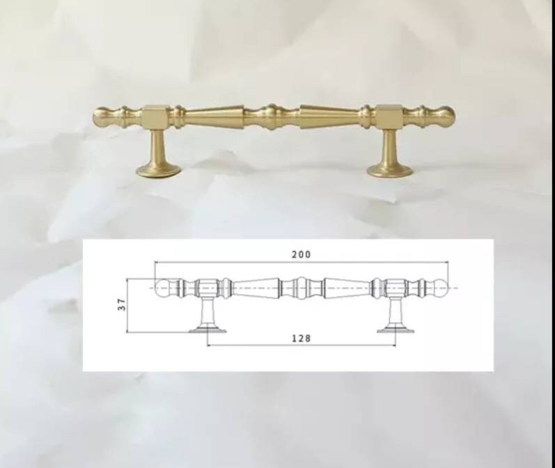 Matte gold geometric shapes bar handle/Gold brass cabinet pull/Brass kitchen door handle/Bar drawer pull/furniture hardware/home improvement