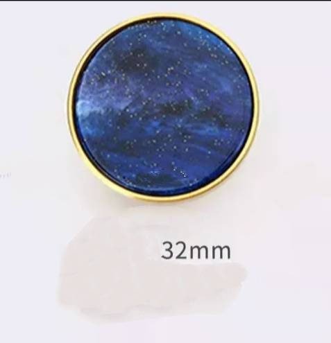 Galaxy inspired brass and resin drawer handle/Night sky blue resin cabinet pull/Dark blue and gold decor door knob/Resin and brass hardware