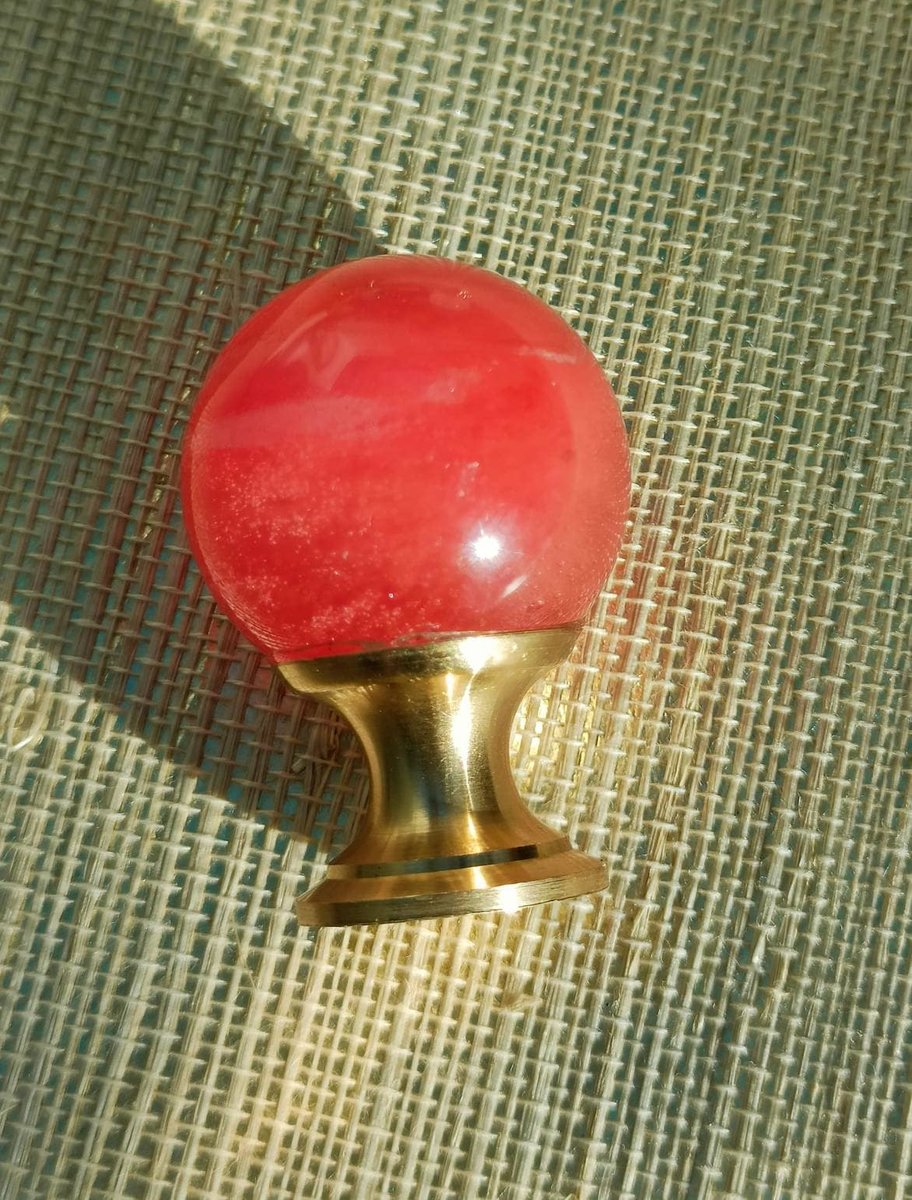 Semi precious stone ball drawer knob/stone drawer pull/crystal ball cabinet pull/gemstone handle/Bright coloured stone hardware/Mineral knob