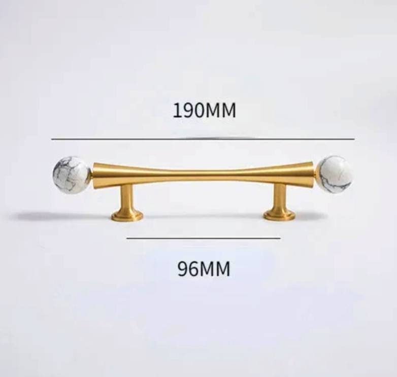 Gold scroll shaped cabinet handle with crystal detail/Solid brass and gem drawer pull/Crystal door handle/wardrobe handle/Stone door knob