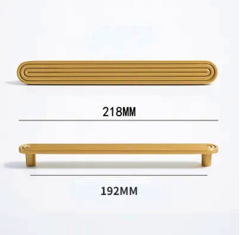 Gold brass retro pattern bar handle/gold brass bar handle/gold echo pattern drawer pull/kitchen furniture hardware/mid century modern style