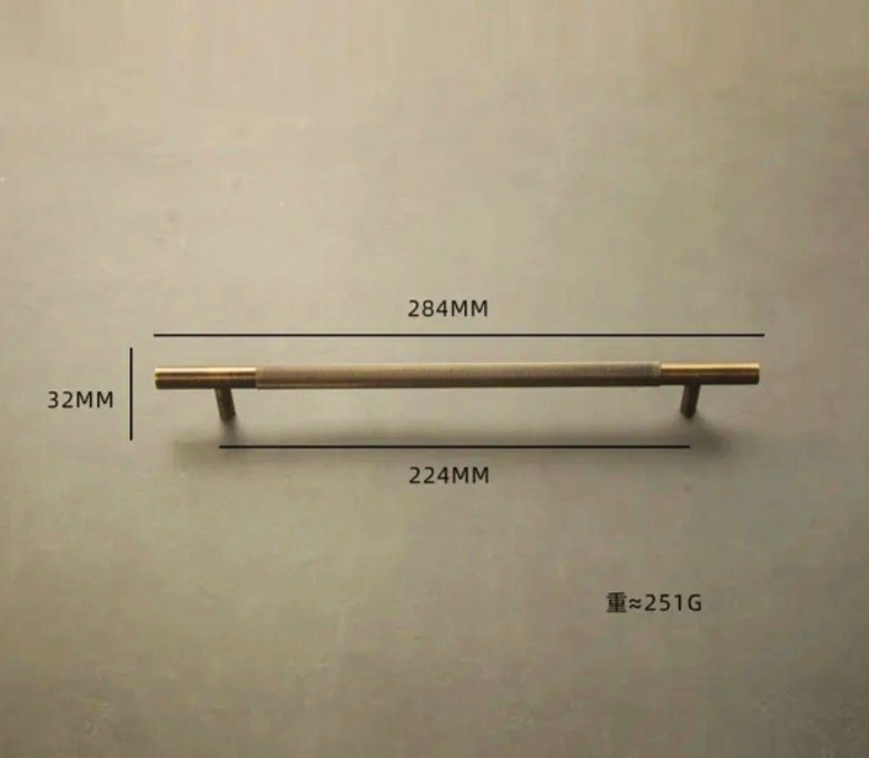 bronze knurled bar handles/bronze cabinet handles/aged brass drawer pulls/bronze cabinet door handle/hardware for kitchens/modern hardware