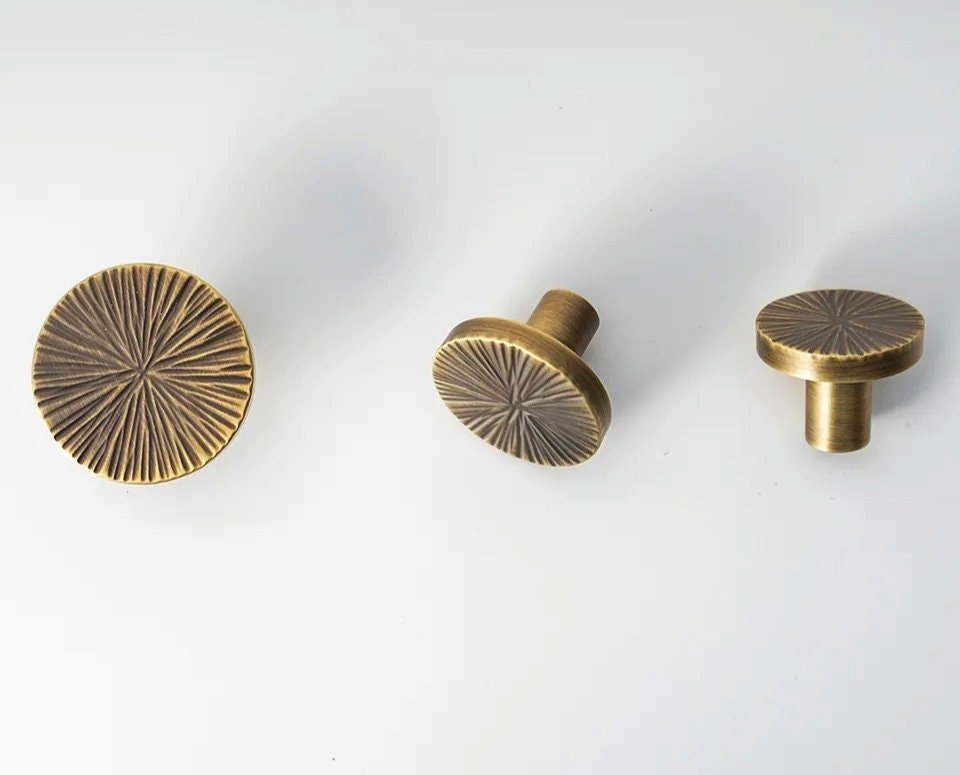 Bronze semi circle handle/Brass demi lune drawer pull/kitchen hardware/large cabinet handle/Aged brass wardrobe door handle/home improvement