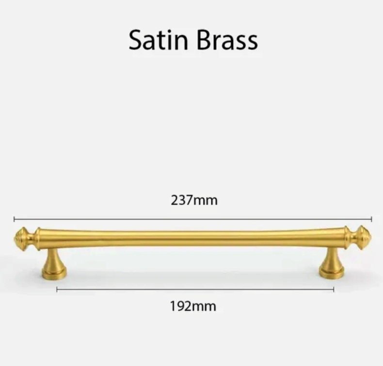 Matte gold French style cabinet bar handle/Unusual matte gold ball design cabinet drawer pull/Gold furniture hardware/Brass kitchen hardware